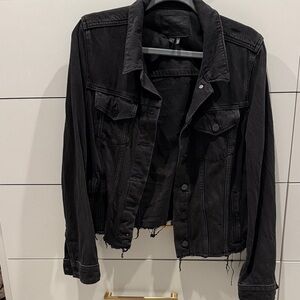 PAIGE Black Denim Jacket